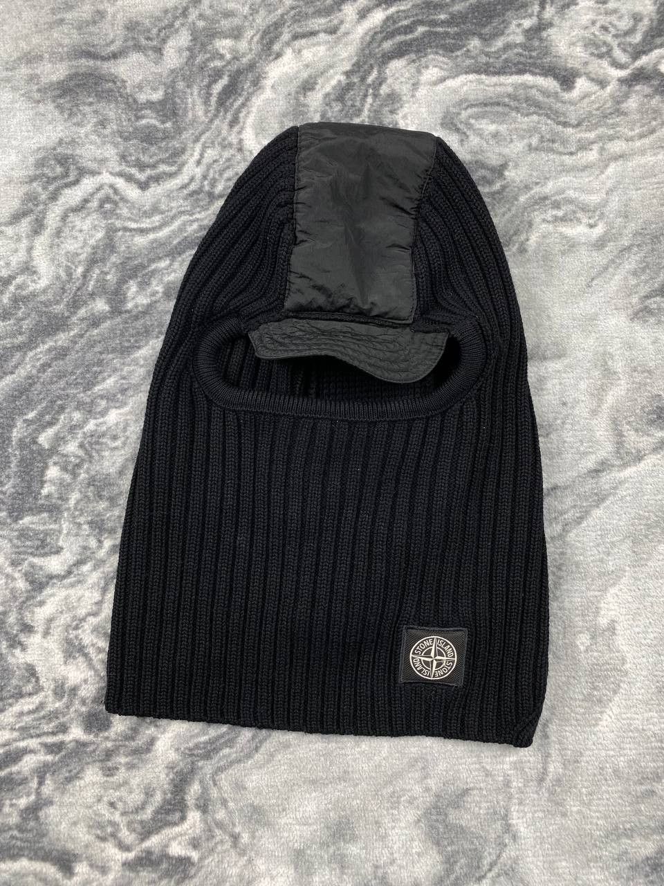Stone Island Stone Island Balaclava Wool Nylon Metal Hat Beanie Men Black Size ONE SIZE - 2 Thumbnail