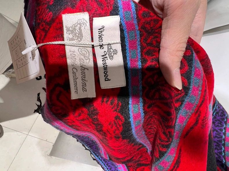 Vivienne Westwood vivienne westwood A high quality cashmere scarf with tasse Size ONE SIZE - 6 Thumbnail