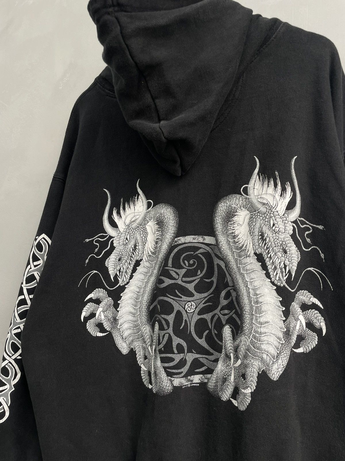 Japanese Brand Boxy Rap tribal sk8 hoodie 3d emblem 90s retro hype Size US XXL / EU 58 / 5 - 9 Thumbnail