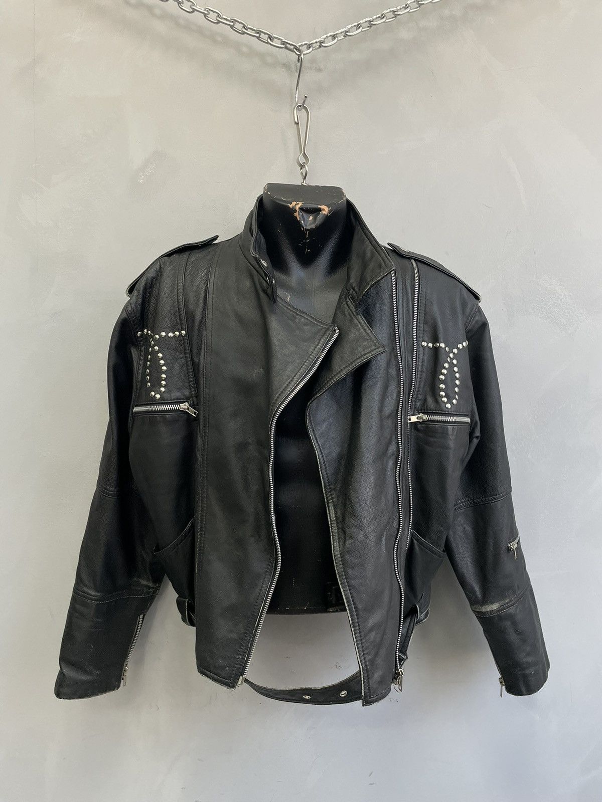 Harley Davidson If six was nine leather biker jacket 90s harley davidson Size US S / EU 44-46 / 1 - 9 Thumbnail