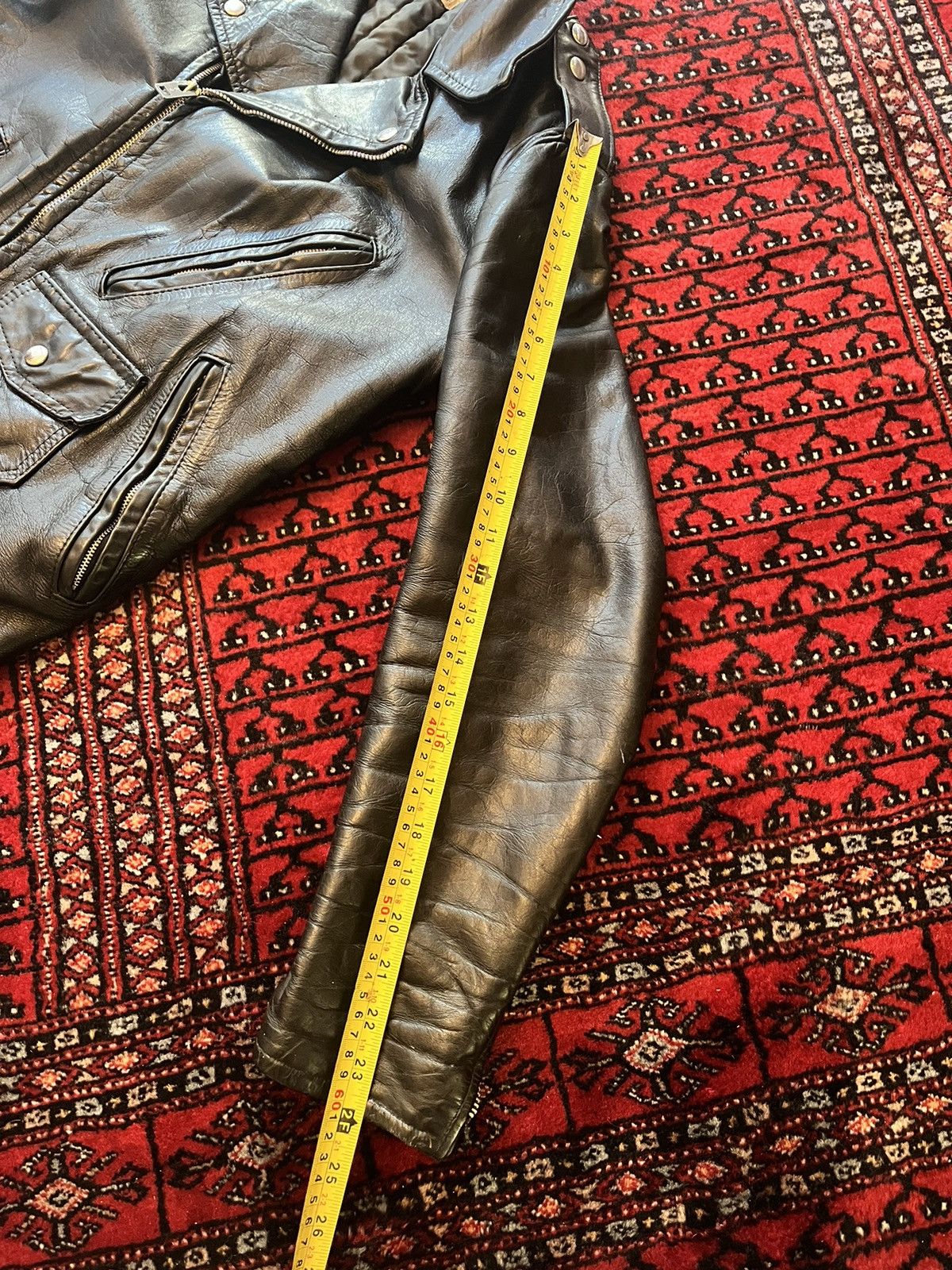 Vintage Vintage 50’s cropped leather moto biker jacket Size US S / EU 44-46 / 1 - 18 Thumbnail