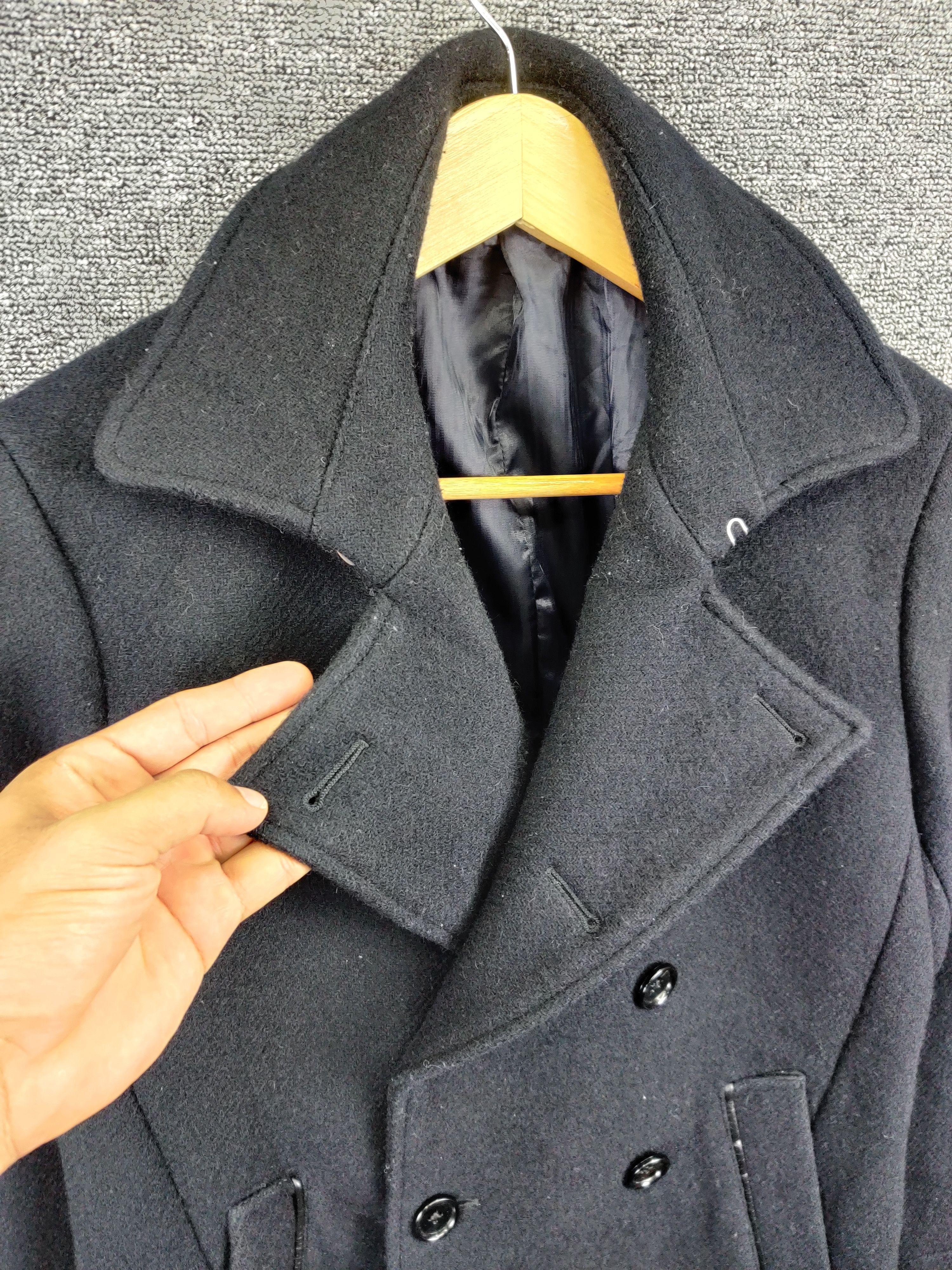 Tornado Mart Zero By Tornado Mart Wool Double Breasted Coat Size US M / EU 48-50 / 2 - 7 Thumbnail