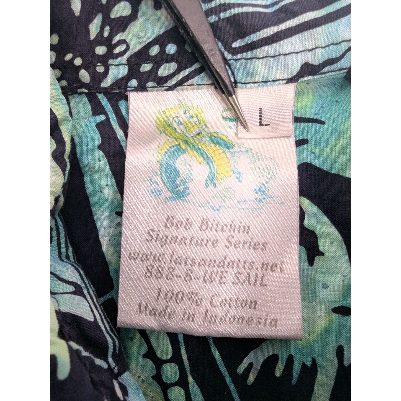 Vintage Sailboats Bob Bitchin Turquoise Button Hawaiian Shirt Size Large Cotton Shirt Mens Size US L / EU 52-54 / 3 - 7 Thumbnail
