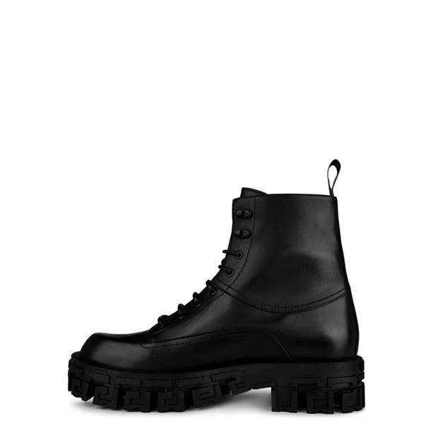 Versace o1g2r1mq0824 Greca Portico Boots in Black Size US 11 / EU 44 - 2 Thumbnail