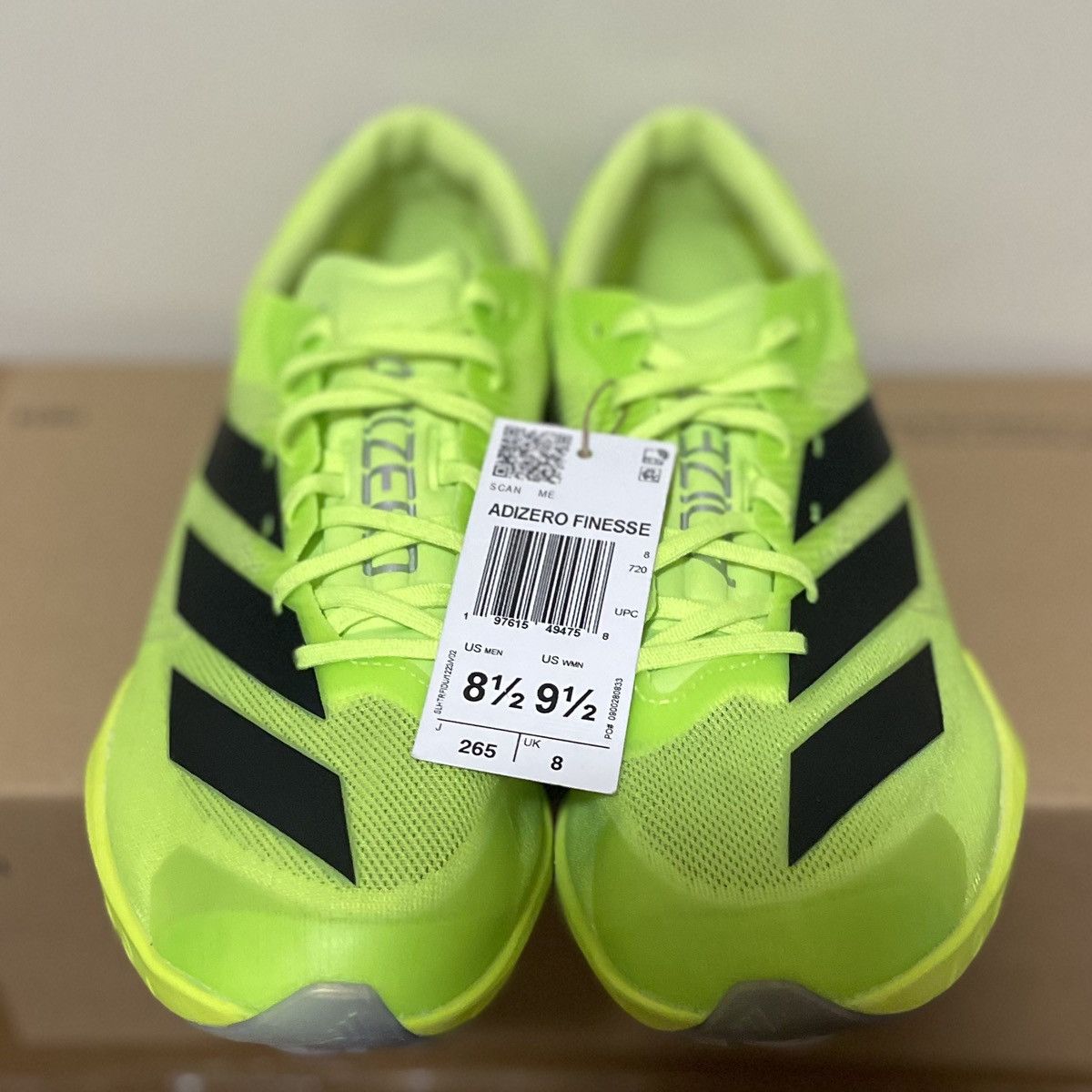 Adidas Adidas Adizero Finesse Lucid Lemon Track Spikes Size 8.5 Size US 8.5 / EU 41-42 - 2 Thumbnail
