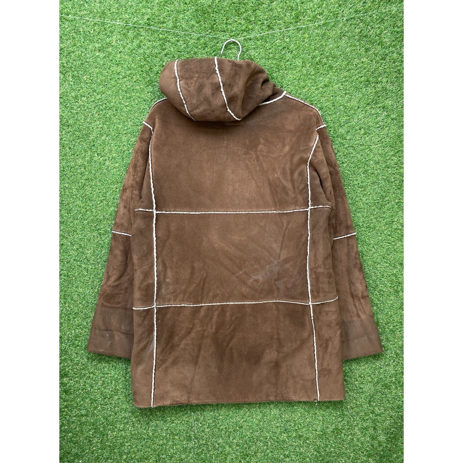 Ralph Lauren Ralph Lauren Jacket Womens Medium Faux Suede Sheerling Brown 90s Lobster Claw Zipper Western Coat Long Sleeve Size M / US 6-8 / IT 42-44 - 2 Thumbnail
