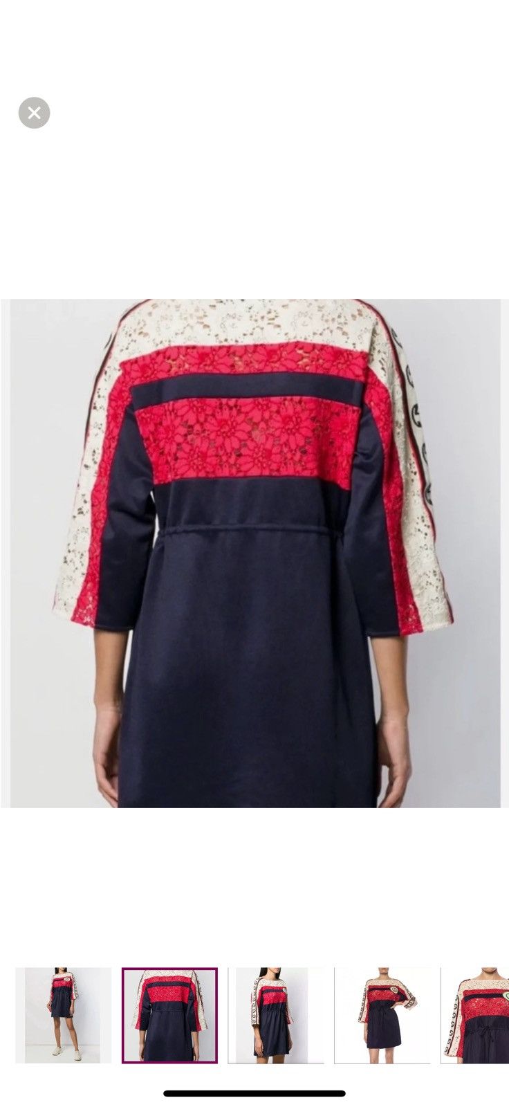 Gucci Gucci size medium monogram sleeves drawstring dress Size M / US 6-8 / IT 42-44 - 2 Thumbnail