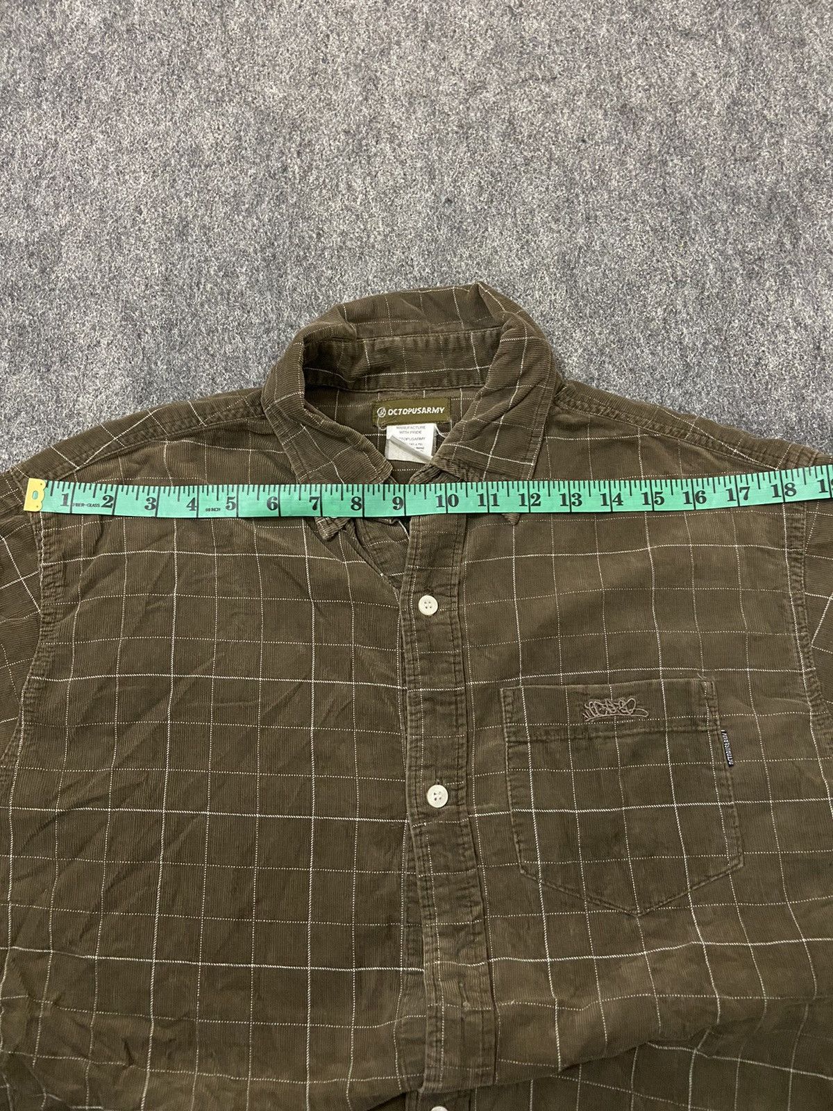 Octopus × Vintage octopus army vintage corduroy long shirt Size US L / EU 52-54 / 3 - 9 Thumbnail