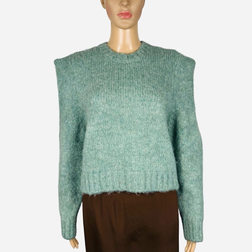 Zara NWT New Zara Blogger Favorite Sage Shoulder Detail Sweater Size S / US 4 / IT 40 - 3 Thumbnail