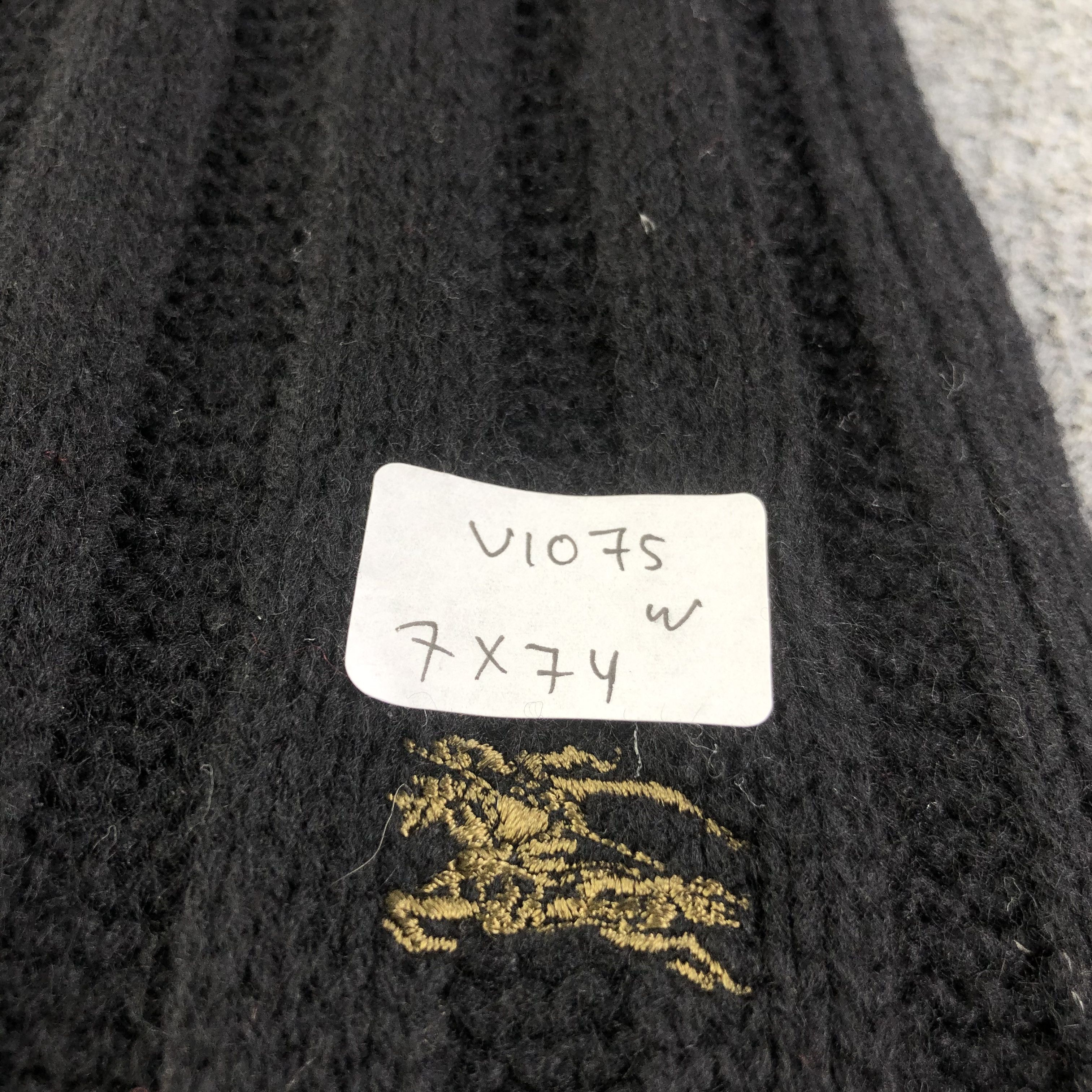 Burberry Burberry Blue Label Wool Scarf Muffler V1075 Size ONE SIZE - 6 Thumbnail