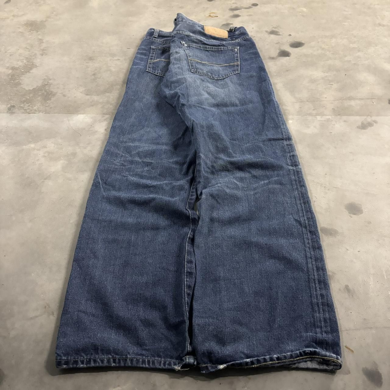 Vintage Crazy Vintage Y2K/2000s Grunge Faded Dark Wash Denim Jeans! 36x32 Size US 36 / EU 52 - 4 Thumbnail