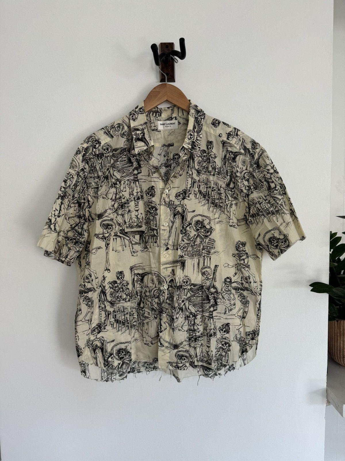 Saint laurent mexican party shirt sales
