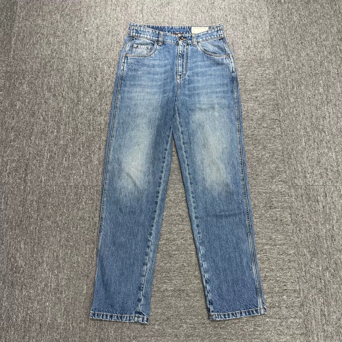 Brunello Cucinelli brunello cucinelli washed denim pants. Size US 40 / EU 56 - 1 Thumbnail