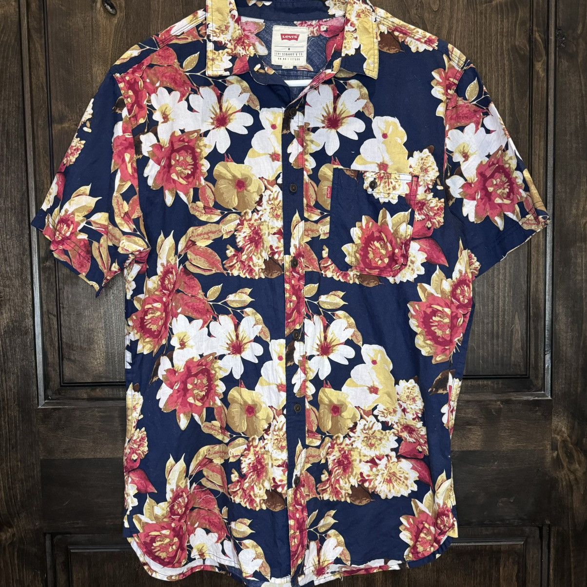 Levi's Levi’s Men’s Button Up Cubano Shirt Size US M / EU 48-50 / 2 - 1 Thumbnail