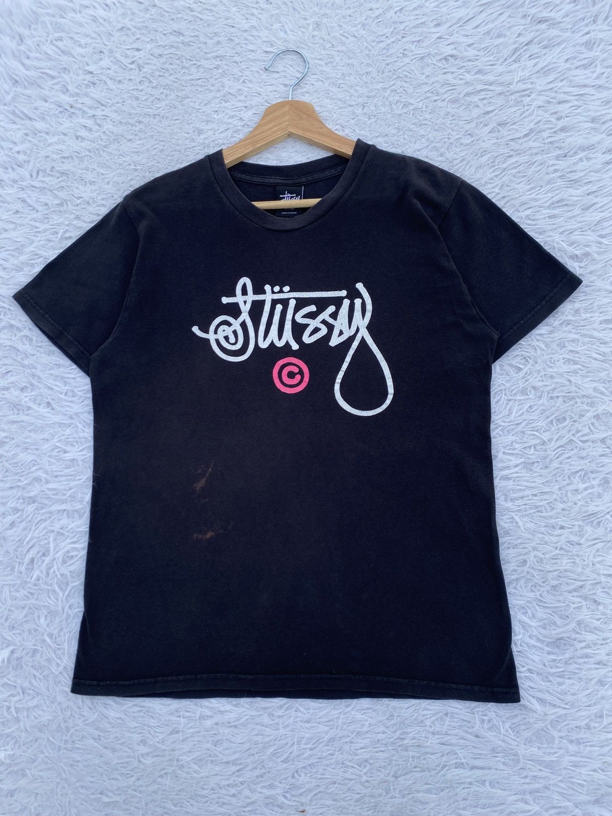 Stussy Rare Stussy Cursive Basic Logo Spellout Tshirt Size US S / EU 44-46 / 1 - 3 Thumbnail