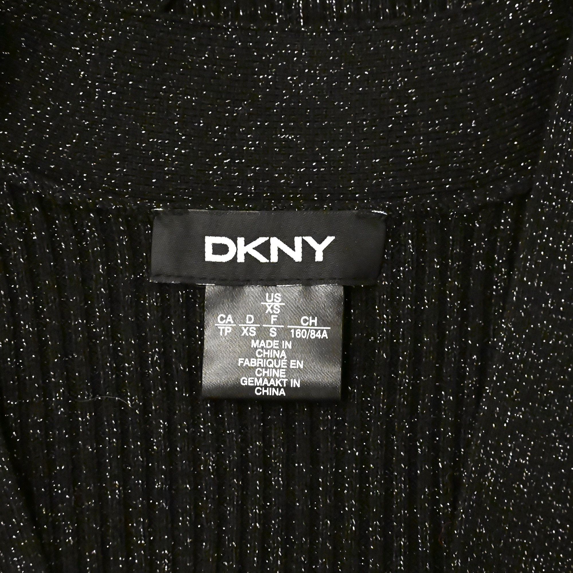 DKNY DKNY ribbed knit bodycon knitted midi dress black Size S / US 4 / IT 40 - 9 Thumbnail