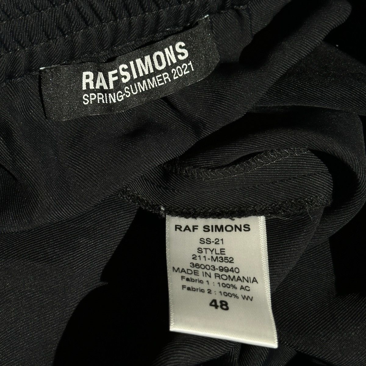 Raf by Raf Simons SS21 runway flared wool paneled adjustable waist pant Size US 30 / EU 46 - 4 Thumbnail