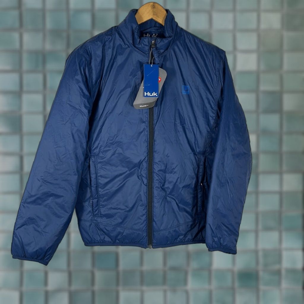 Vintage Huk Jacket Mens S Blue Nylon Waypoint Insulated PrimaLoft Packable Fish Outdoor Mens Size US S / EU 44-46 / 1 - 1 Thumbnail