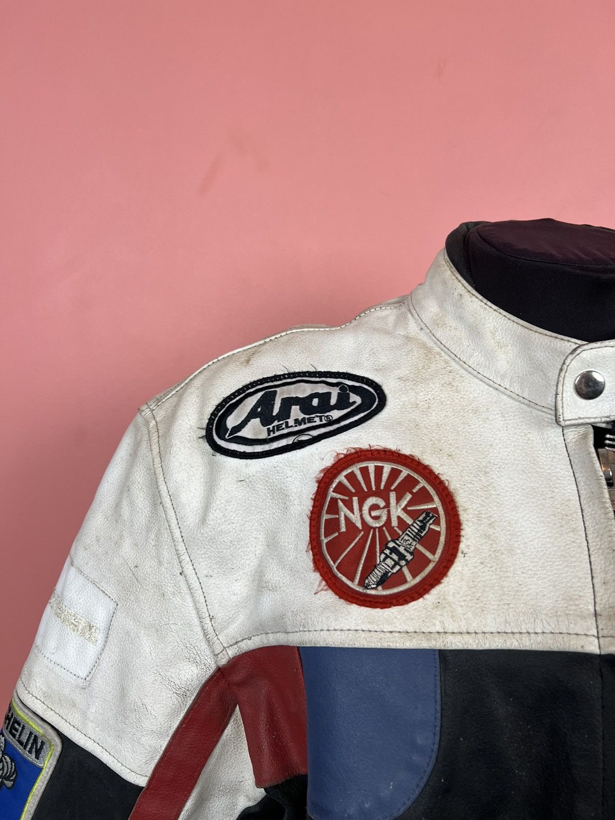 Vintage Suzuki vintage racing lether jacket y2k streetwear moto Size US XXL / EU 58 / 5 - 2 Thumbnail
