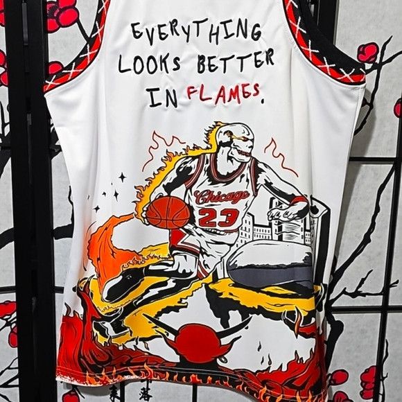 Other Chicago Bulls Jordan Graphic Jersey Size Small NWT Size US S / EU 44-46 / 1 - 6 Thumbnail