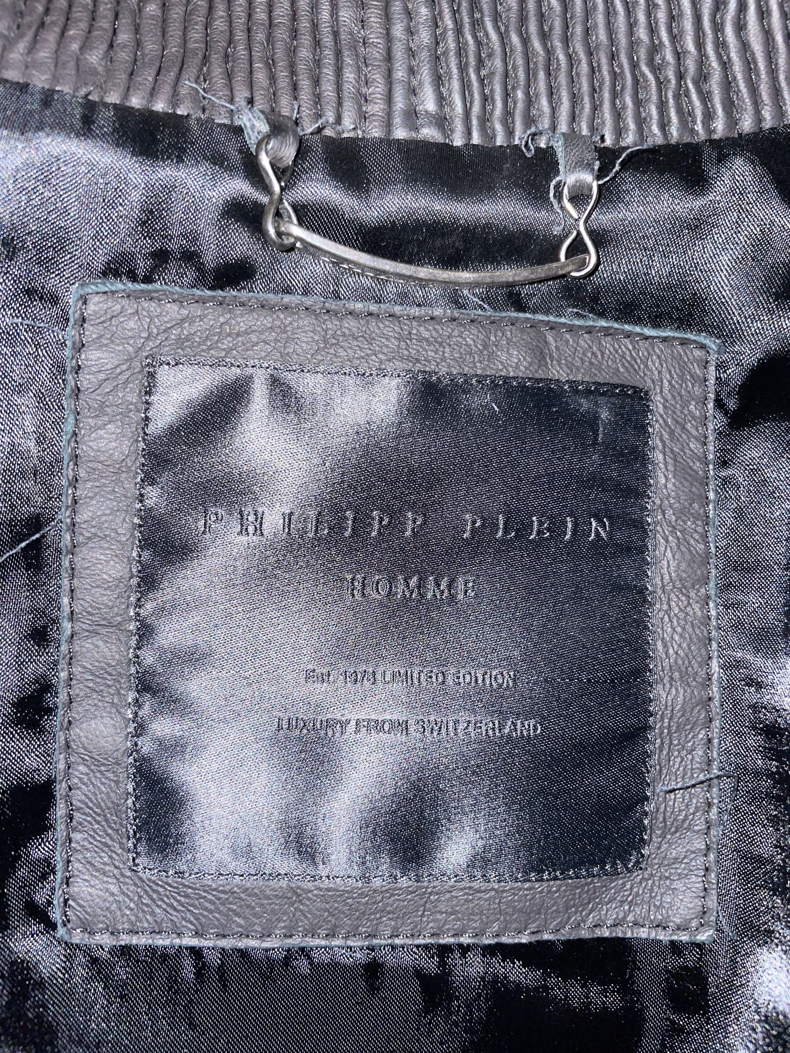 Philipp Plein Philipp Plein Black Leather Jacket M Limited Edition Size US M / EU 48-50 / 2 - 5 Thumbnail