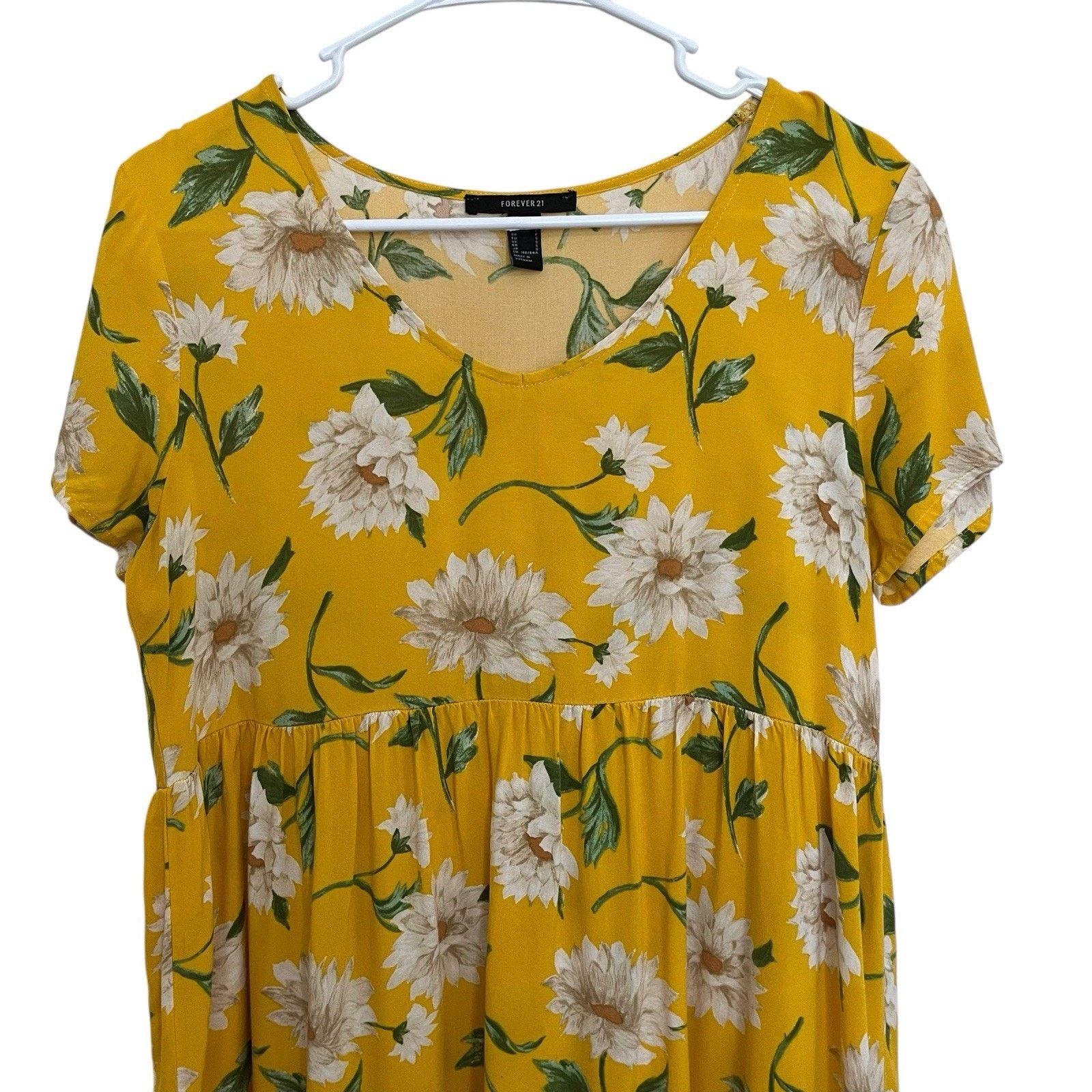Forever 21 Forever 21 | Yellow Floral Print Dress Small Cottage Size S / US 4 / IT 40 - 3 Thumbnail