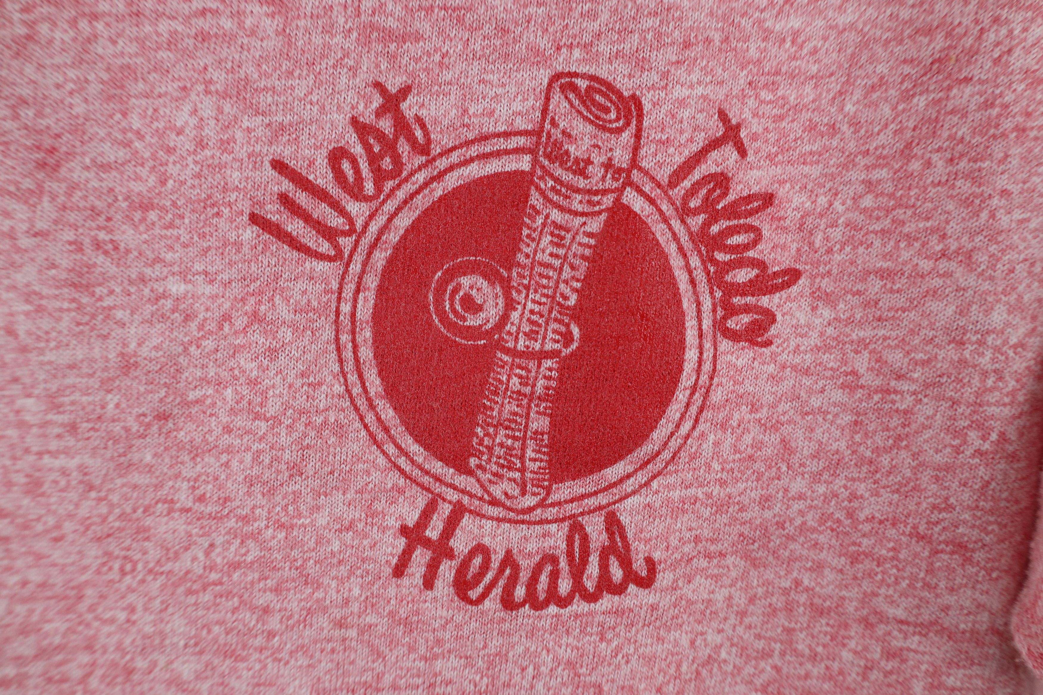 Vintage Vintage 70s Toledo Herald Newspaper Ringer T-Shirt Red USA Size US XL / EU 56 / 4 - 4 Thumbnail