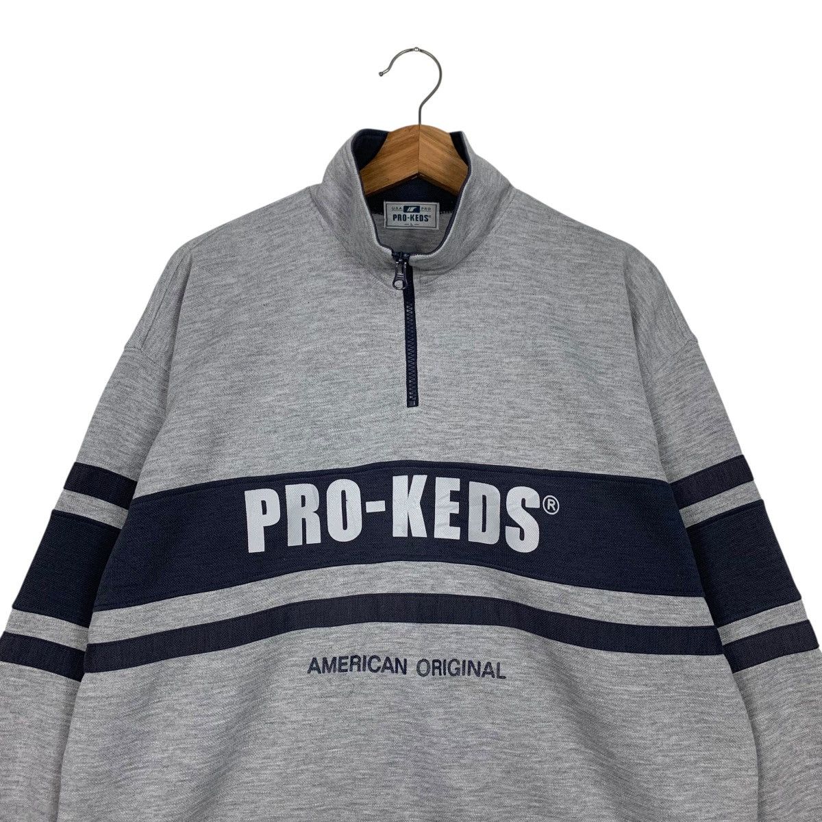 Pro-Keds 90’s PRO-KEDS Big Logo Half Zip Sweater Jumper #3579-C164 Size US L / EU 52-54 / 3 - 2 Thumbnail