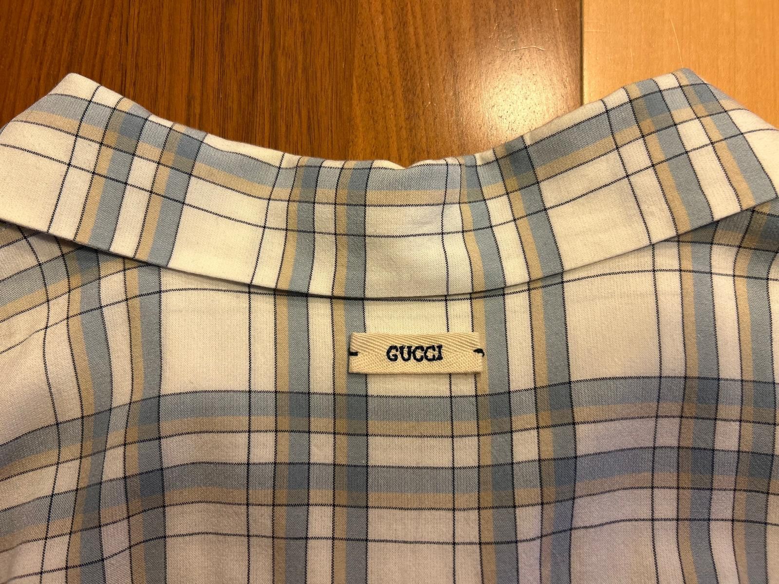 Gucci Gucci Short-Sleeved Shirt with Crinkle Effect Size US L / EU 52-54 / 3 - 3 Thumbnail