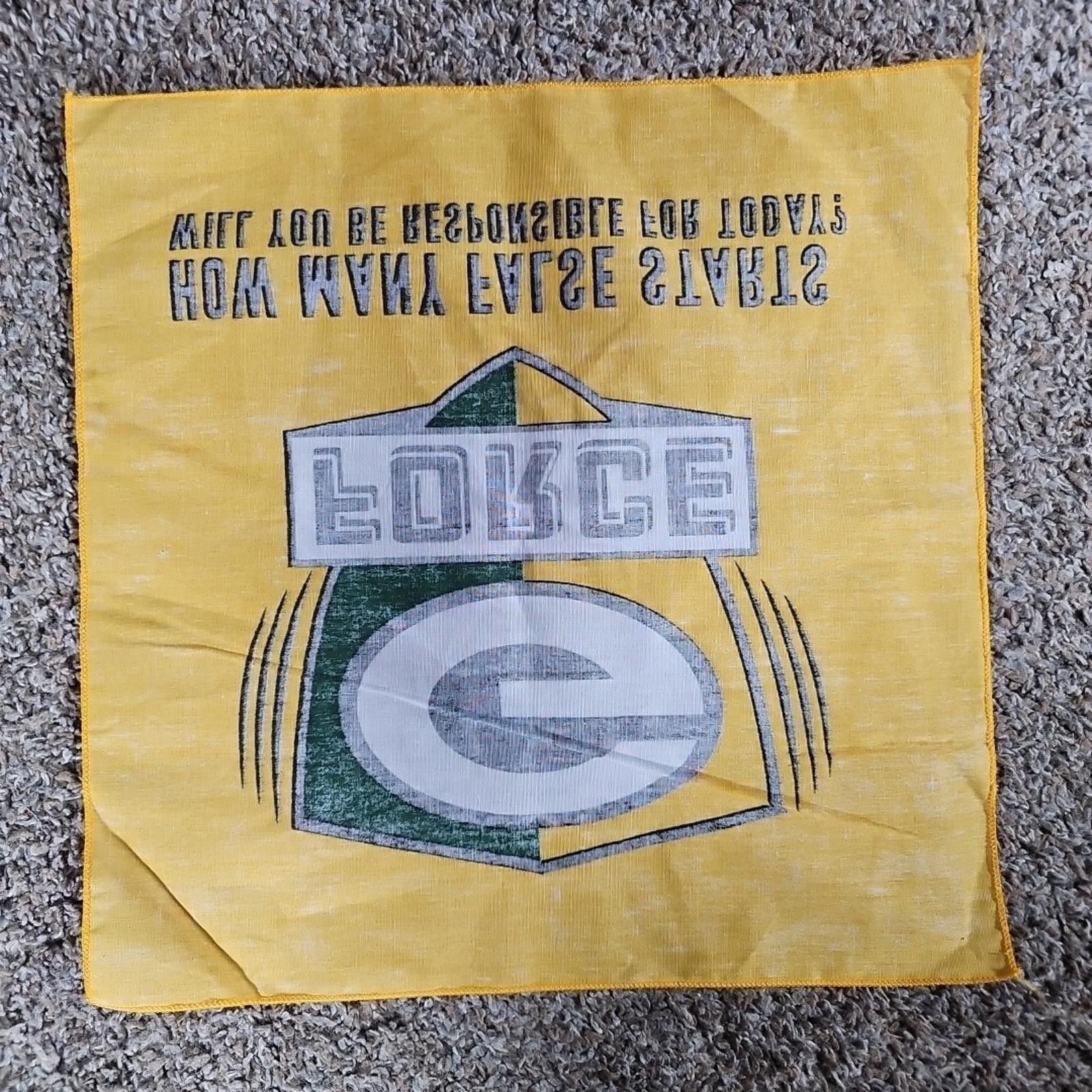 Other Green Bay Packers G FORCE Flag Hankerchief Size ONE SIZE - 4 Thumbnail