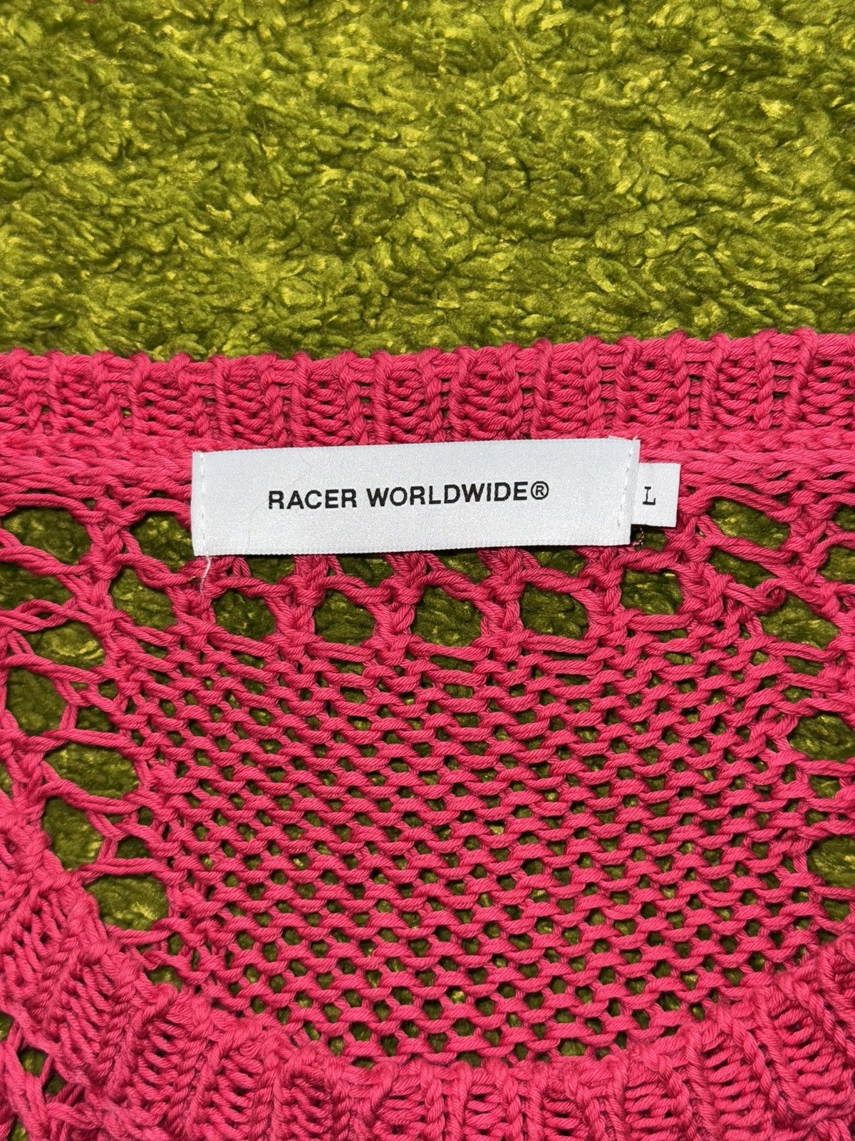 Hysteric Glamour × If Six Was Nine × Racer Worldwide Racer Worldwide cross net sweater Y2K grunge punk style Size US L / EU 52-54 / 3 - 4 Thumbnail