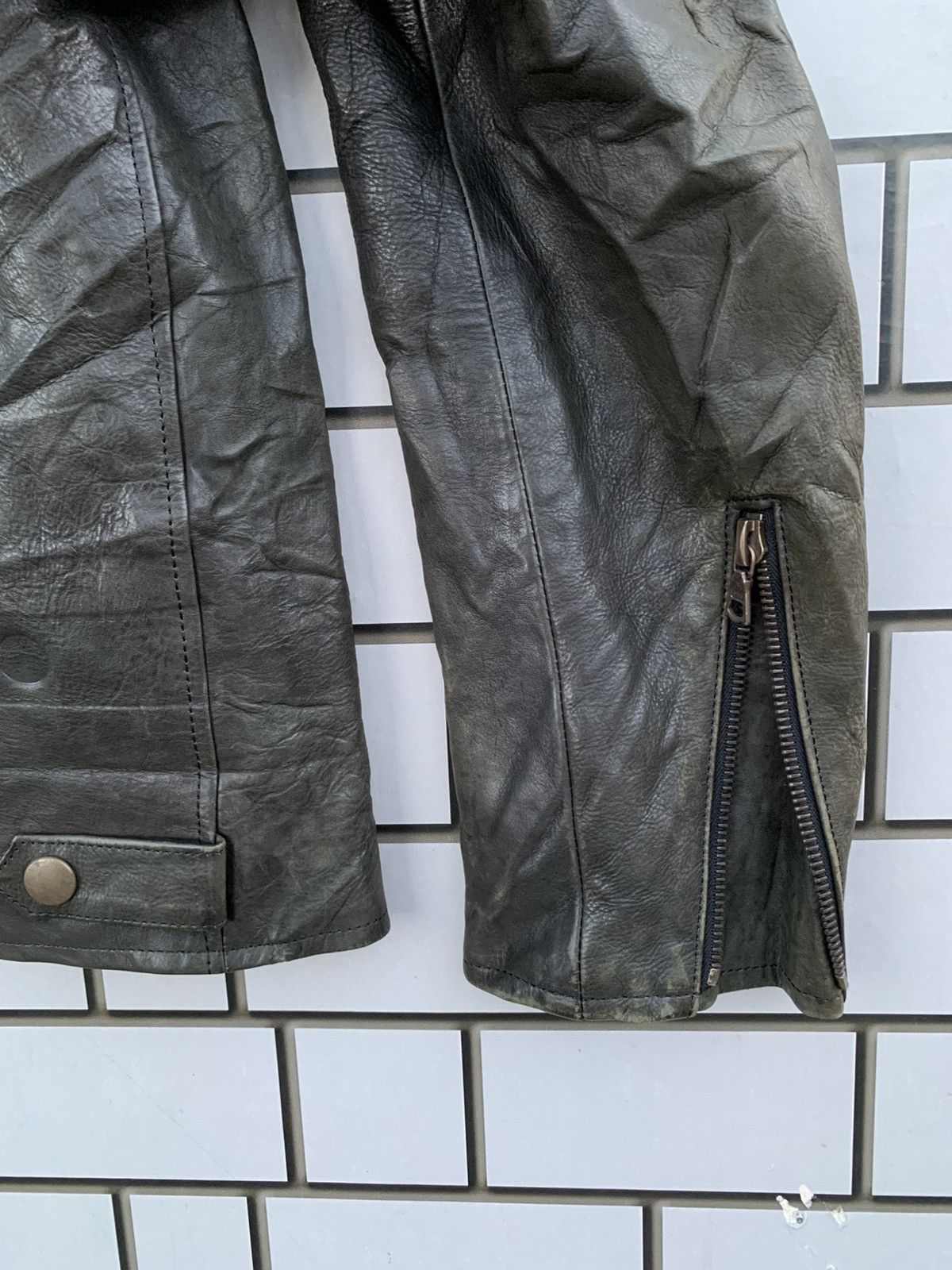 14th Addiction Vintage Japanese Brand Cuir Standard Leather Jacket Size US L / EU 52-54 / 3 - 21 Thumbnail