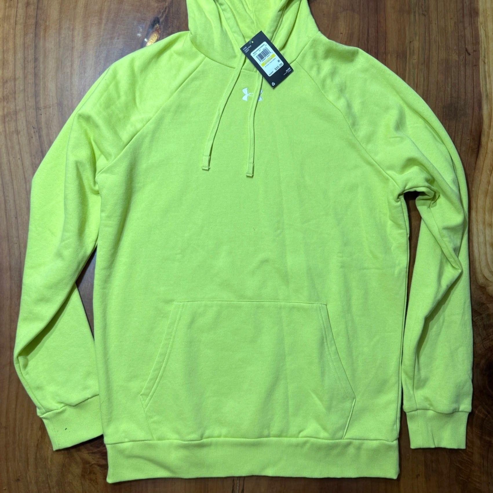 Under Armour Under Armour Sweatshirt Mens Hoodie Pullover Crew Neck Long Sleeve Cotton Knit Solid Yellow M Regular Size US M / EU 48-50 / 2 - 3 Thumbnail