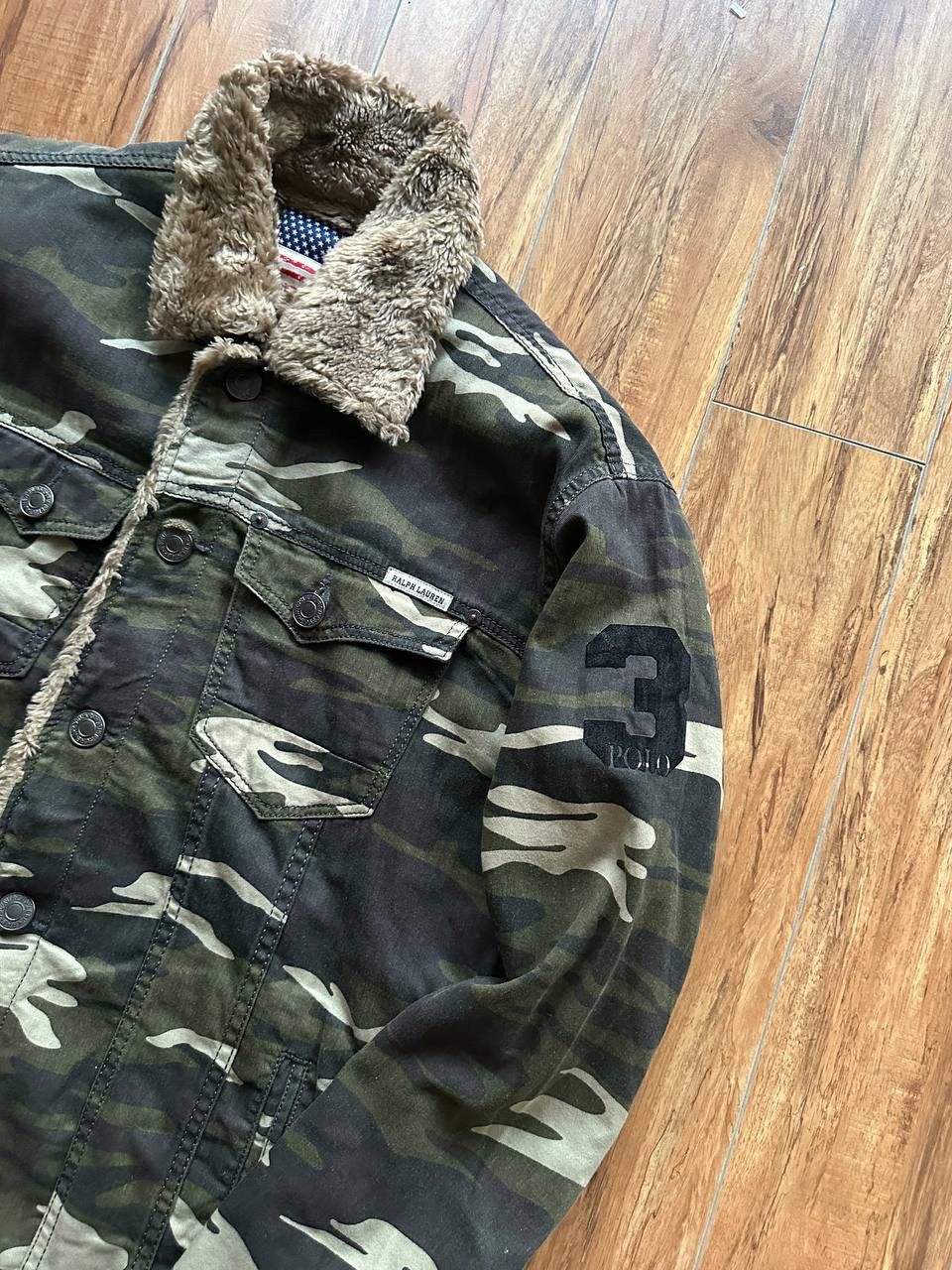 Polo Ralph Lauren PRL-16 Ralph Lauren Denim + Supply Camo Bomber Fur Jacket Size US M / EU 48-50 / 2 - 2 Thumbnail