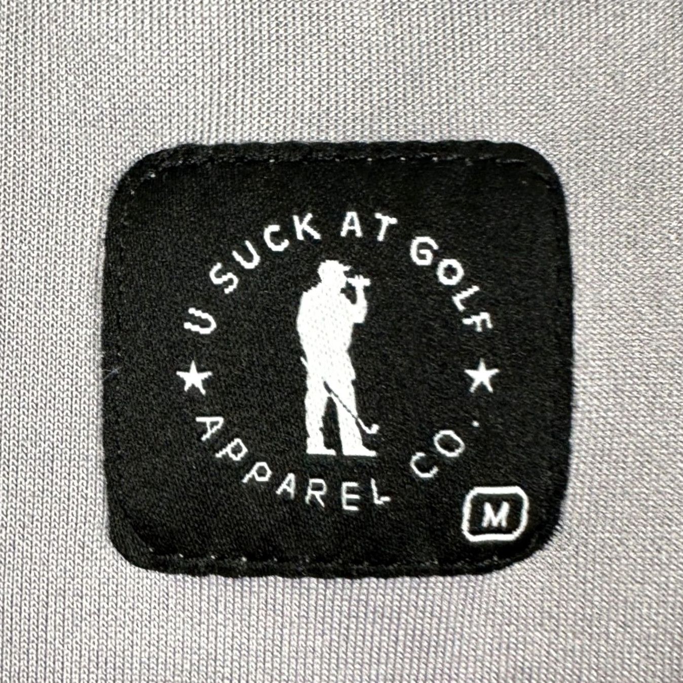 Vintage US Suck At Golf Sweatshirt Mens M Quarter Zip Gray Mock Neck Pullover Comfort Moisture Wicking Breathable Stretch Logo Zipper Golf Sports Apparel Size US M / EU 48-50 / 2 - 4 Thumbnail