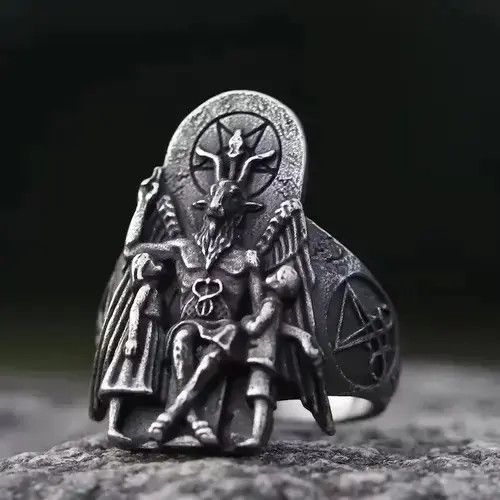 Other Lucifer Satan Signet Ring🔥🔥🔥 Size ONE SIZE - 2 Thumbnail