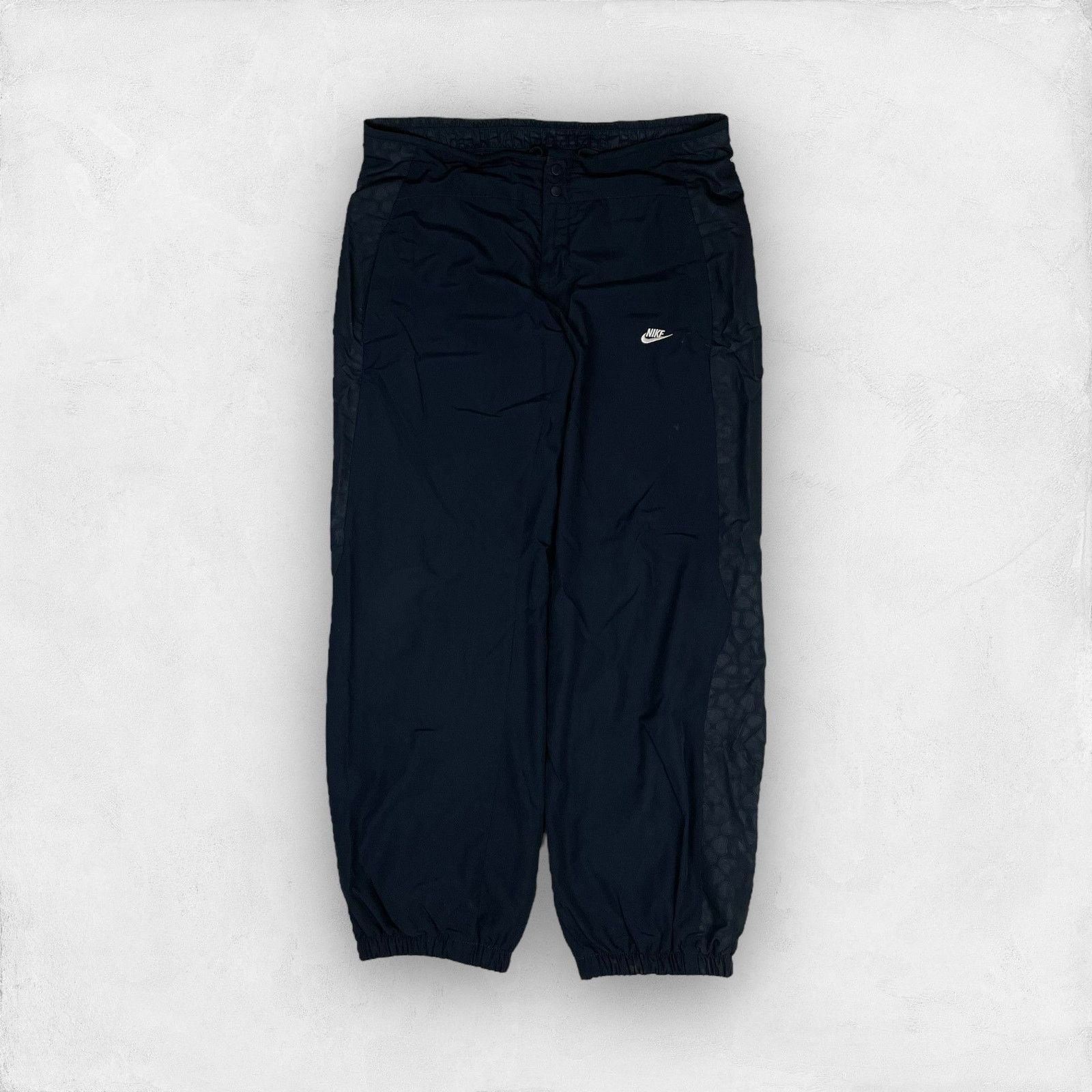 Nike × Vintage Nike Sportswear Mens Navy Swoosh High-Rise Track Pants Large Size US 30 / EU 46 - 1 Thumbnail