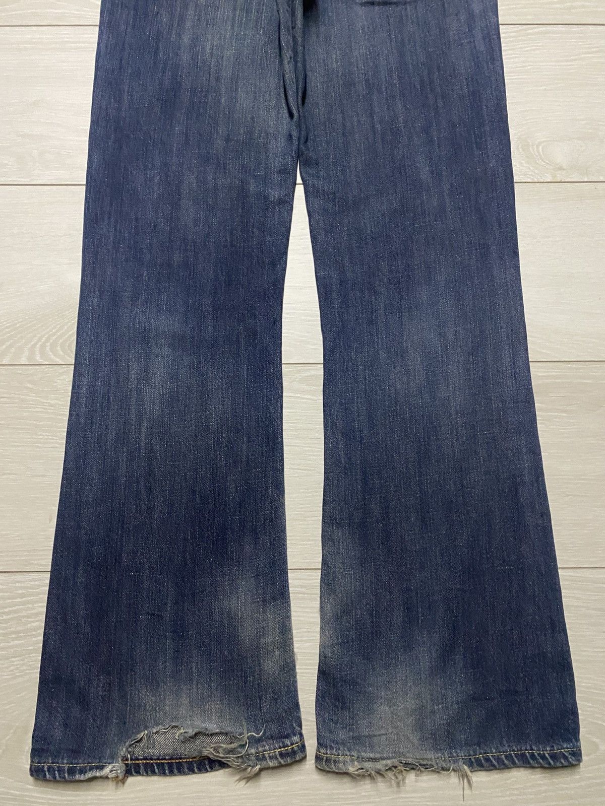 Edwin Vintage Japanese Brand Edwin 512 Blue Wash Flare Jeans Size US 32 / EU 48 - 6 Thumbnail
