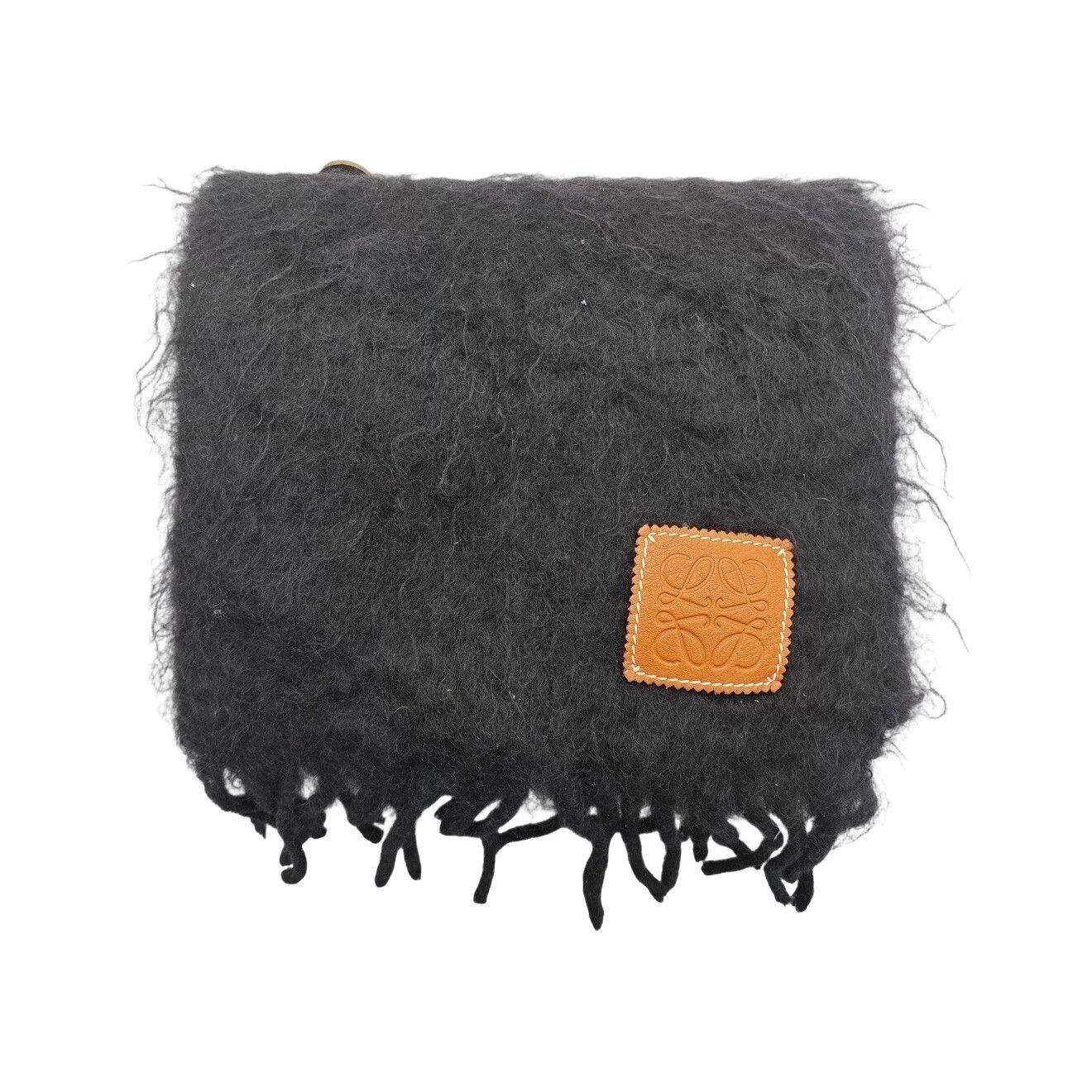 Loewe Loewe Mohair Wool Logo Patch Scarf ONE SIZE Size ONE SIZE - 1 Thumbnail