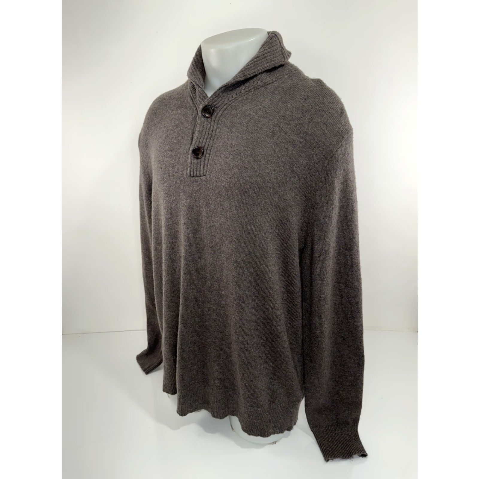 J.Crew J.CREW Sweater Wool Blend Shawl Mens XL Brown Tags New Tags Pullover Vintage? No Size US XL / EU 56 / 4 - 2 Thumbnail