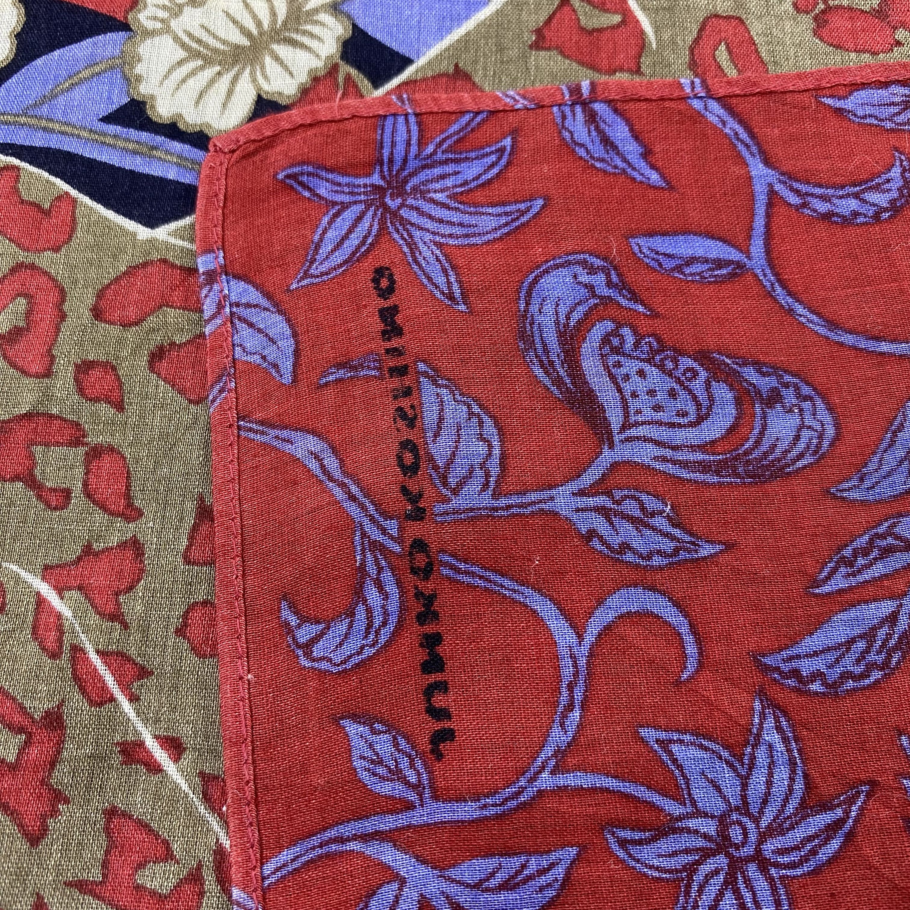 Japanese Brand Junko Koshino Handkerchief Neckerchief Bandana-B1568 Size ONE SIZE - 6 Thumbnail
