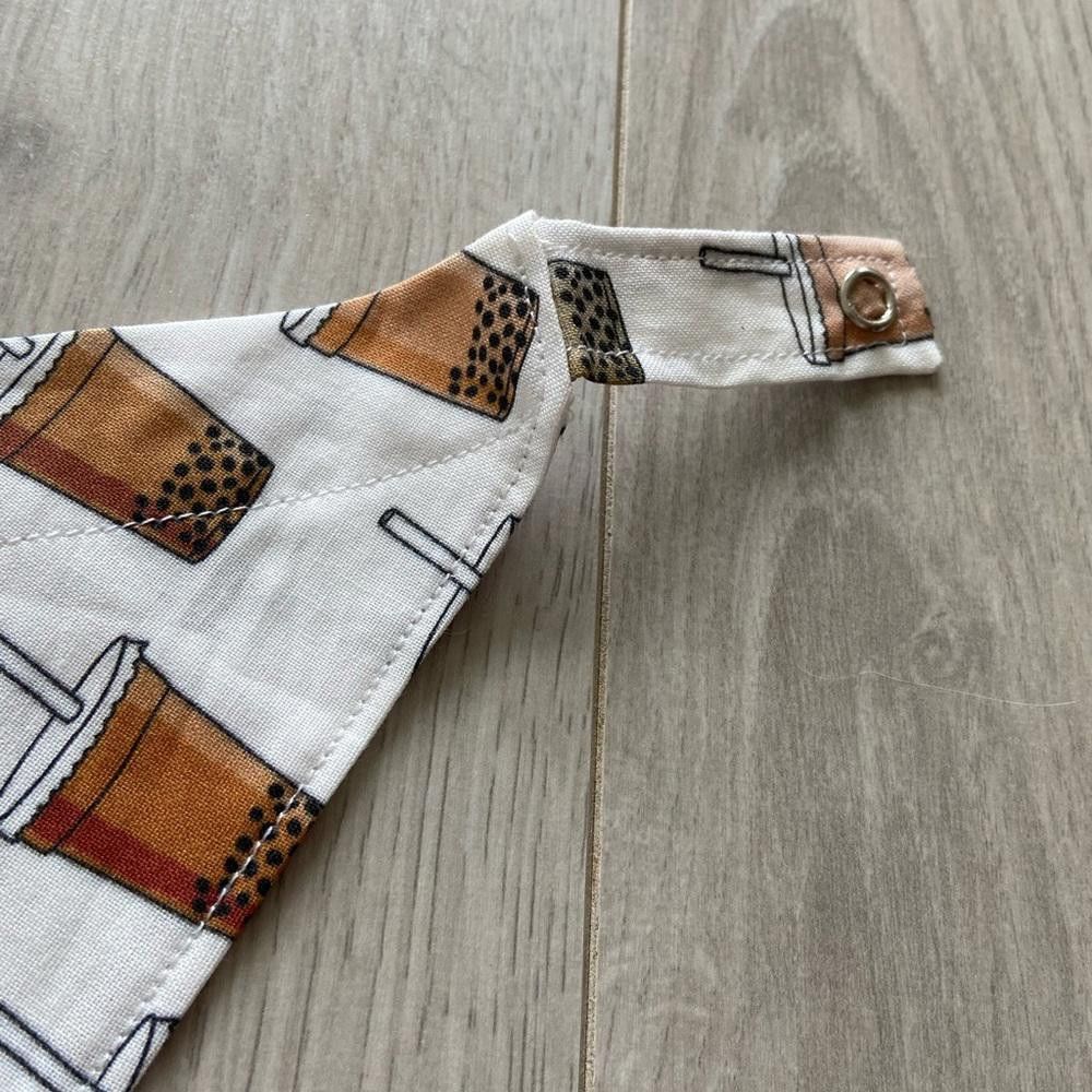 Designer Boba Tea Dog Bandana Size ONE SIZE - 3 Thumbnail