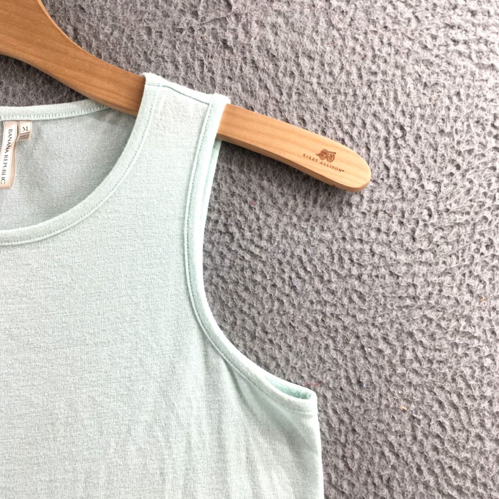 Banana Republic Banana Republic Tank Top Womens Medium Teal Sleeveless Pullover Casual Crew Neck Size M / US 6-8 / IT 42-44 - 4 Thumbnail