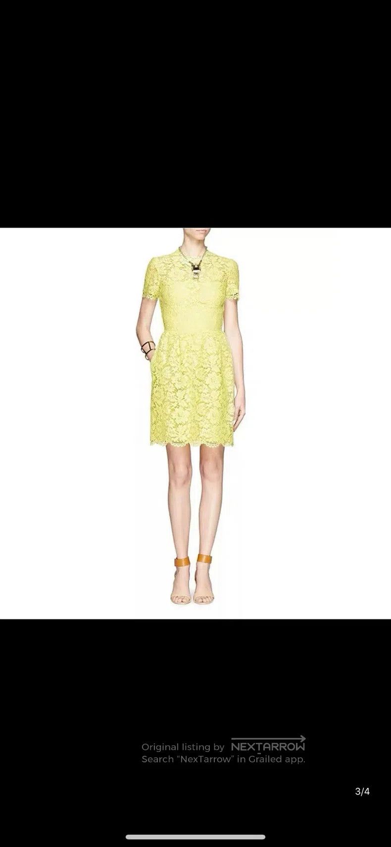Valentino Valentino Classic lace black short sleeve dress Size S / US 4 / IT 40 - 9 Thumbnail