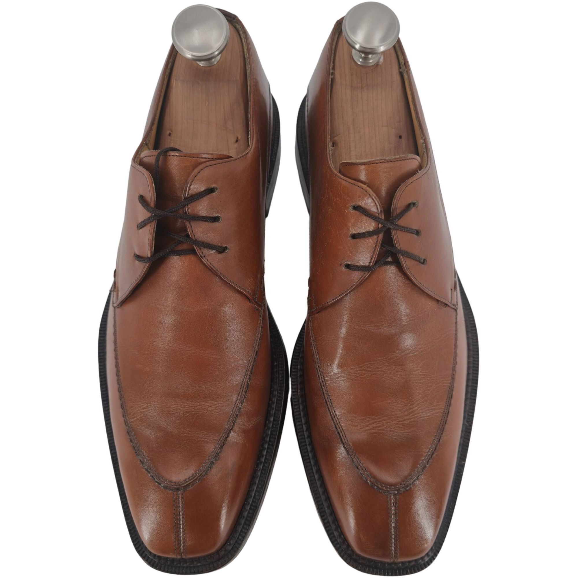 Mezlan Mezlan Spain Men 10 Brown Leather Dress Shoes Oxford Derby Size US 10 / EU 43 - 9 Thumbnail