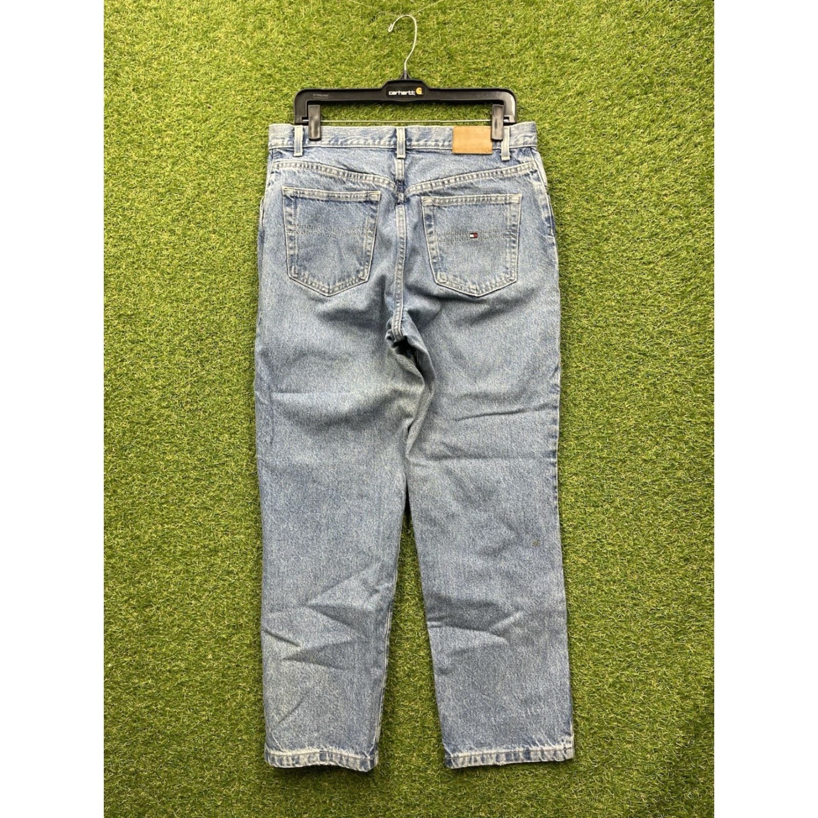 Tommy Hilfiger Tommy Hilfiger Jeans Womens 12 Blue Denim Straight Leg 5-Pocket Regular Inseam 28 in Cotton Denim City College Outdoor Vintage: No Size 34" / US 12 / IT 48 - 2 Thumbnail