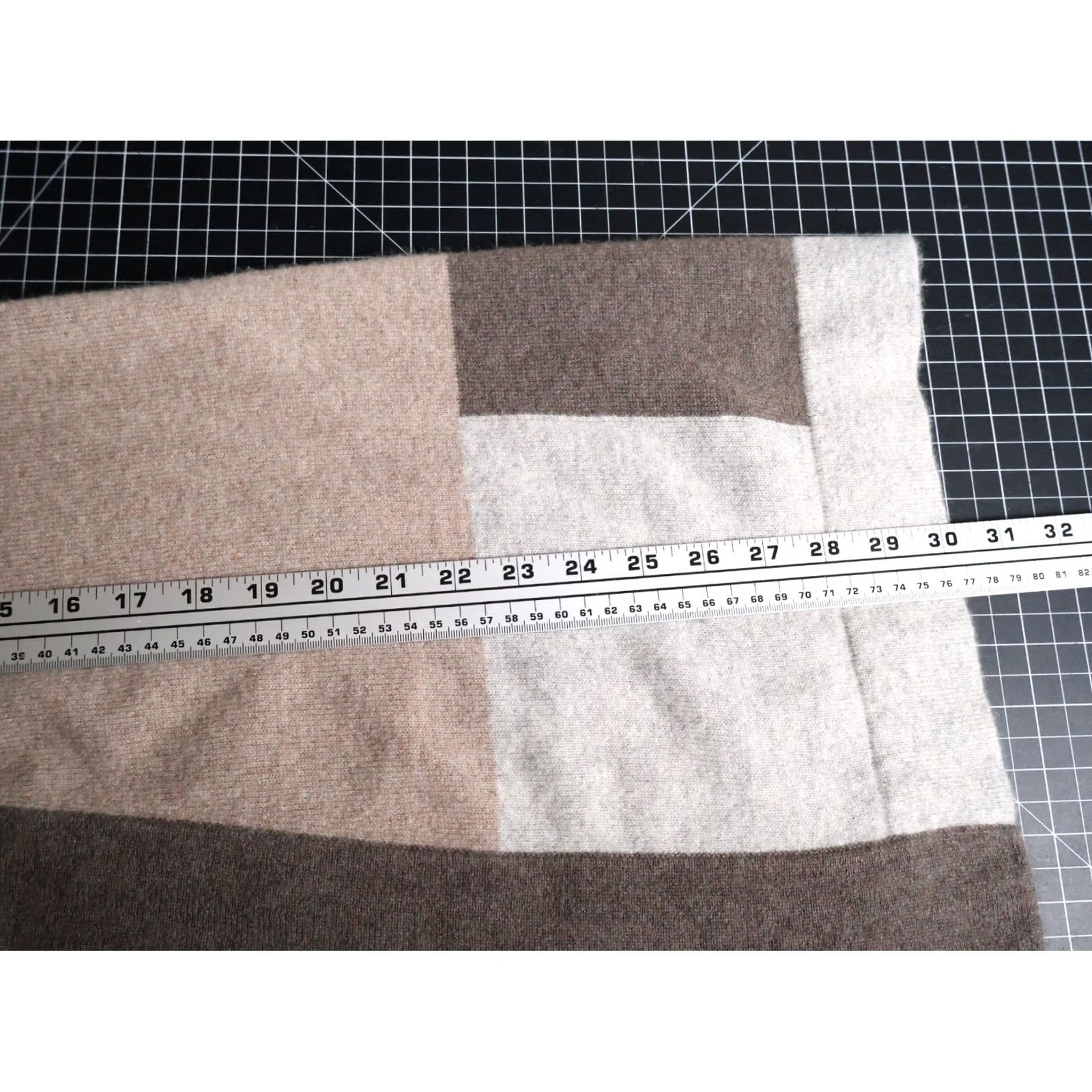 Charter Club VINTAGE? No. Charter Club Cardigan Women XL Beige Brown Check Open Front Cashmere Sweater Size XL / US 12-14 / IT 48-50 - 7 Thumbnail