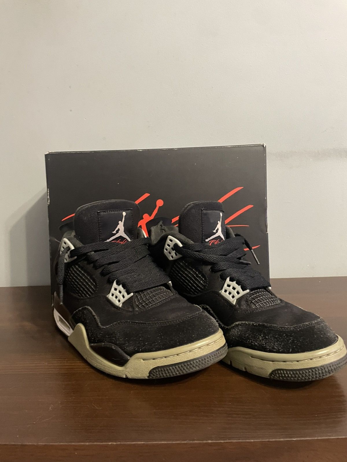 Jordan Brand Air Jordan 4 Black Canvas Size US 9 / EU 42 - 1 Thumbnail