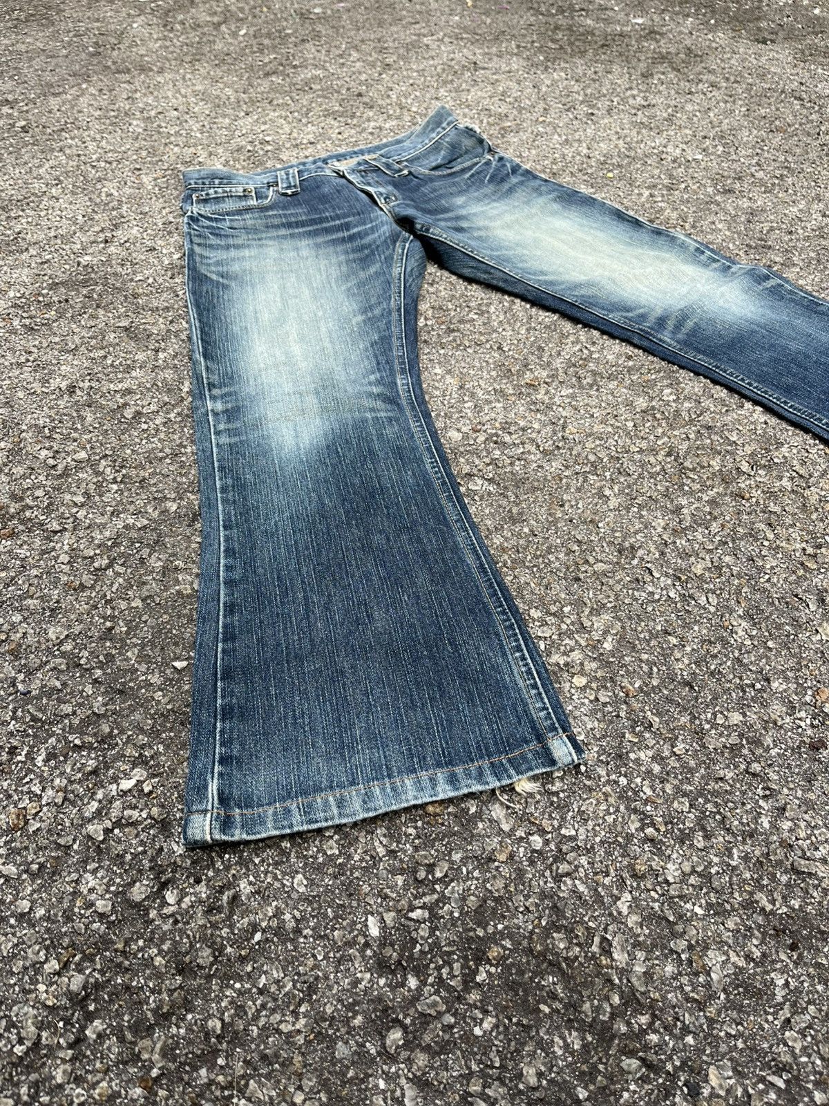 Wrangler Flare Jeans Wrangler Rusty Faded Boot Cut Low Rise Denim Size US 30 / EU 46 - 2 Thumbnail