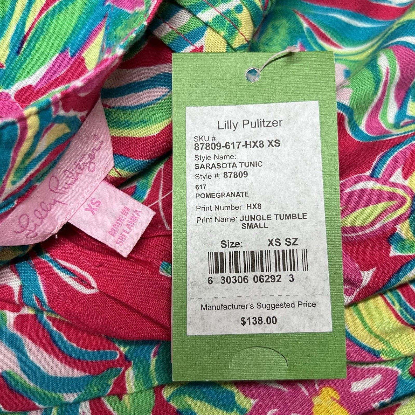 Lilly Pulitzer NWT $138 Lilly Pulitzer XS Tunic Tropical Beach Vacation Size XS / US 0-2 / IT 36-38 - 7 Thumbnail